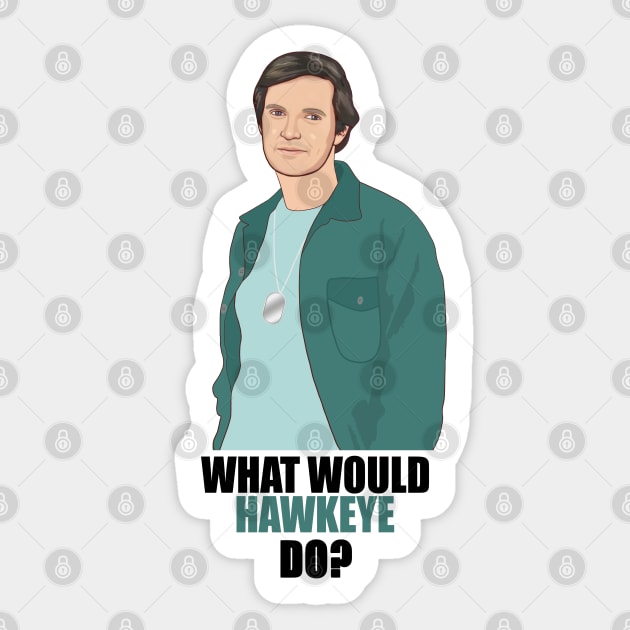 what would hawkeye do? Sticker by aluap1006